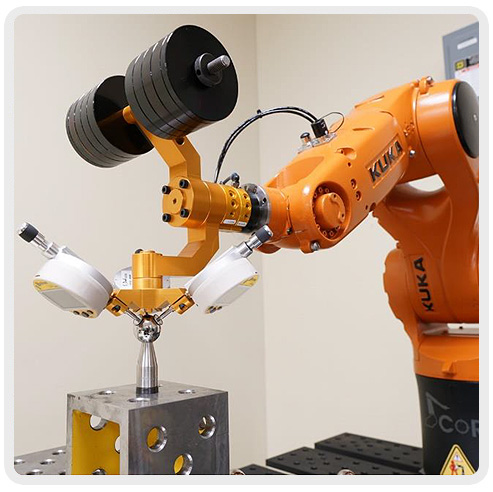 Rotating Laser Caliper Measuring Robot